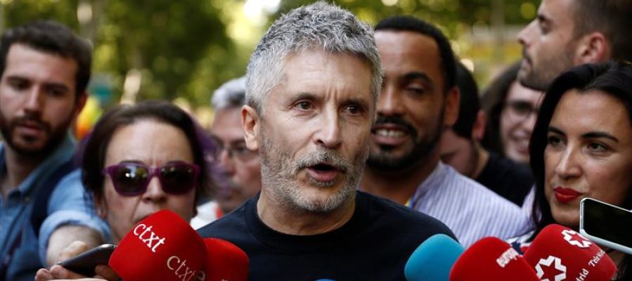 El ministro del Interior en funciones, Fernando Grande Marlaska El ministro del Interior en funciones, Fernando Grande Marlaska