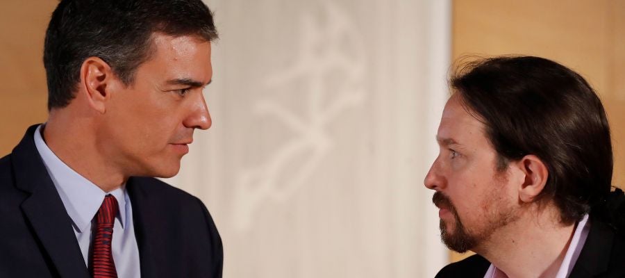 Pedro Sánchez y Pablo Iglesias Pedro Sánchez y Pablo Iglesias