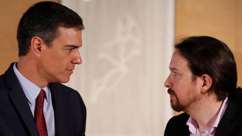 Pedro S&aacute;nchez y Pablo Iglesias