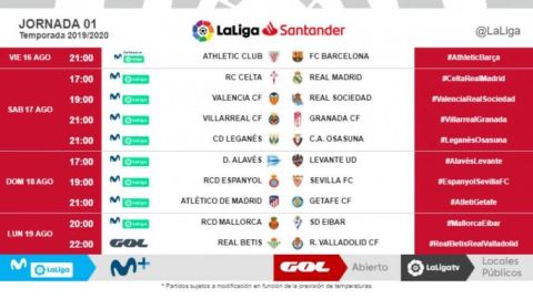 horarios jornada 1