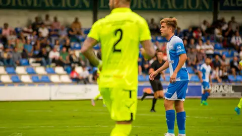 Alberto Rubio, en un partido con el CD Alcoyano. ELCHE CF