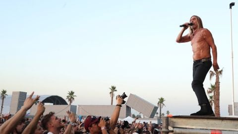 Iggy Pop durante su actuaci&oacute;n en Mad Cool 2019