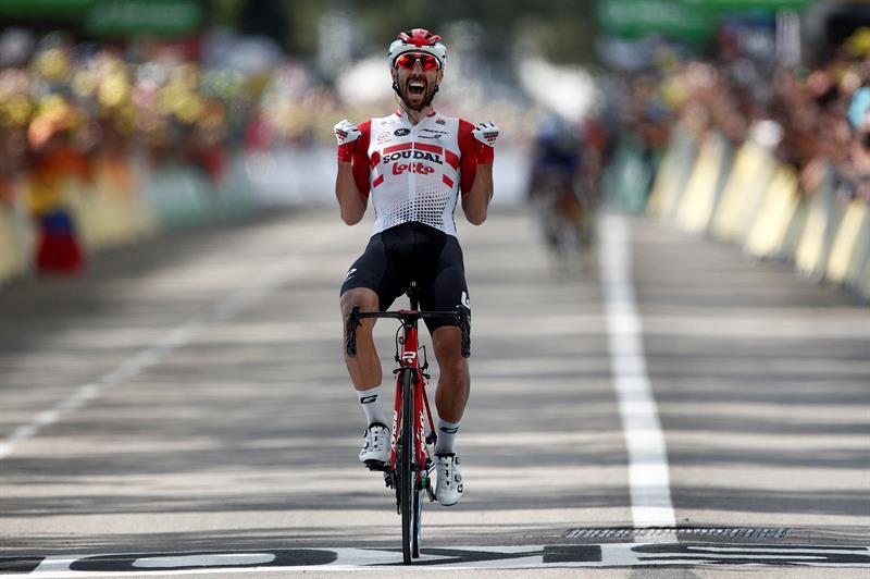 De Gendt culmina una enorme escapada y Alaphilippe recupera el liderato De Gendt culmina una enorme escapada y Alaphilippe recupera el liderato
