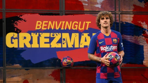 Antoine Griezmann, con la camiseta del Barcelona