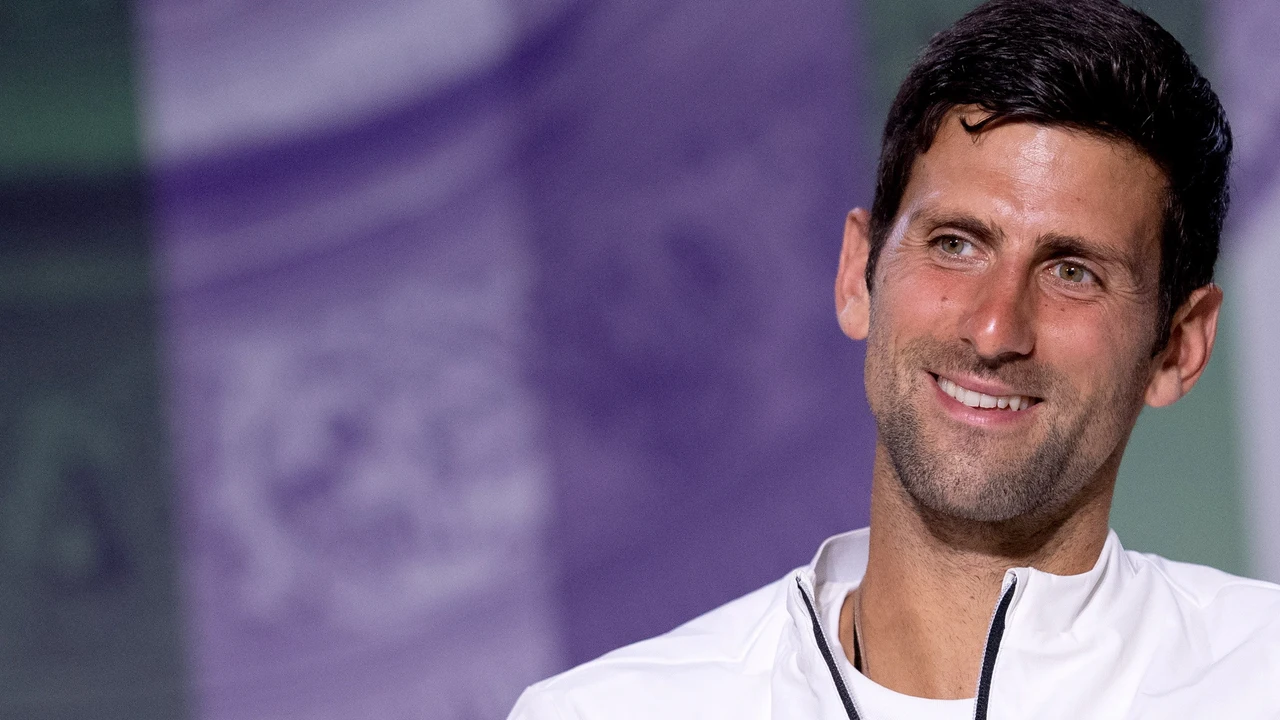 Djokovic en rueda de prensa tras la final de Wimbledon