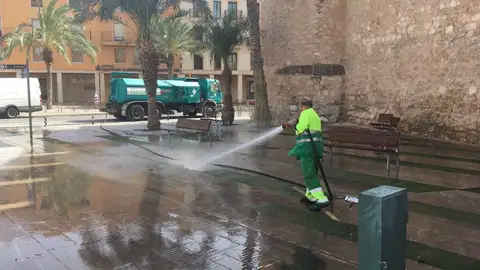 Actual contrata de limpieza y recogida de basuras durante el servicio. Actual contrata de limpieza y recogida de basuras durante el servicio.