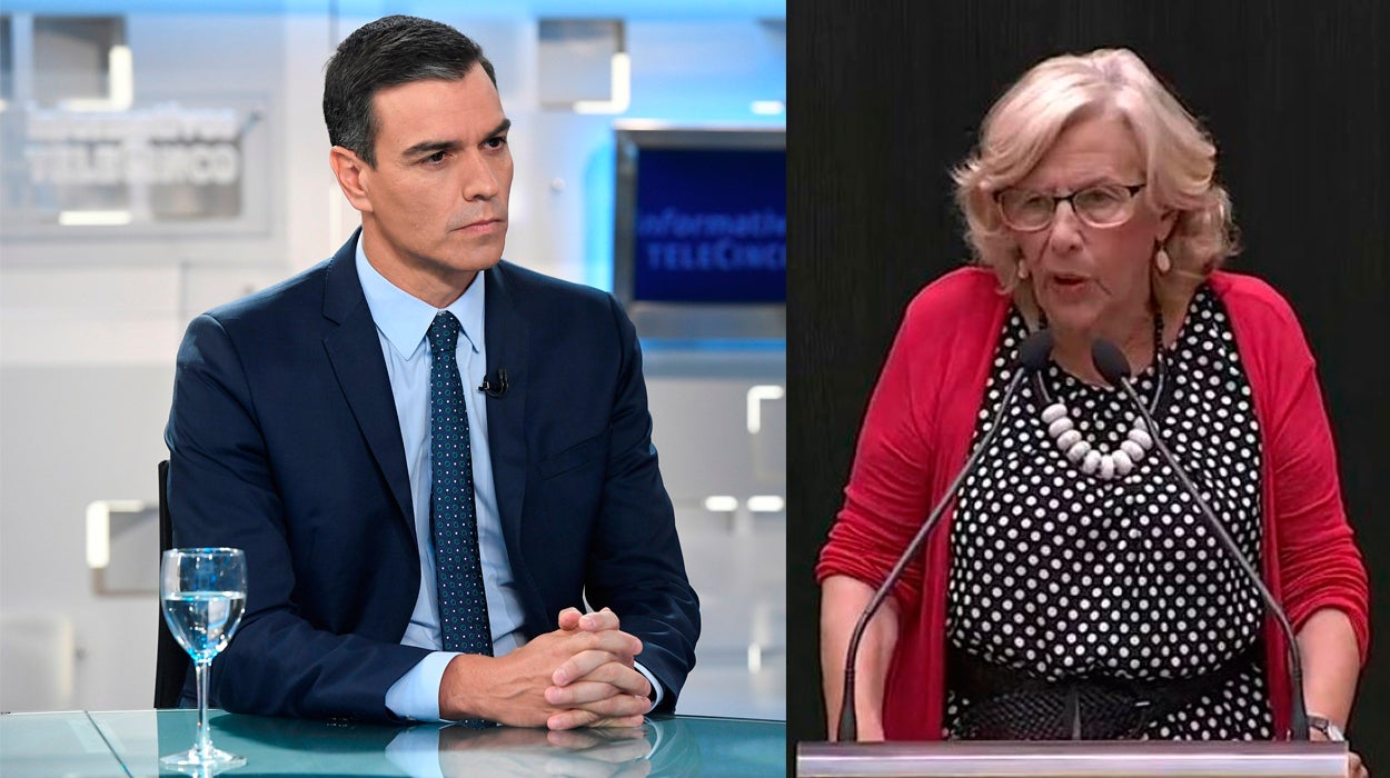 Pedro Sánchez destaca lo buena ministra que sería de su gobierno Manuela Carmena Pedro Sánchez destaca lo buena ministra que sería de su gobierno Manuela Carmena