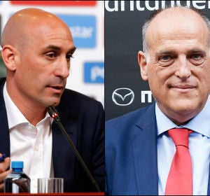 Luis Rubiales y Javier Tebas Luis Rubiales y Javier Tebas