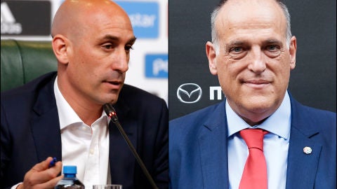 Luis Rubiales y Javier Tebas