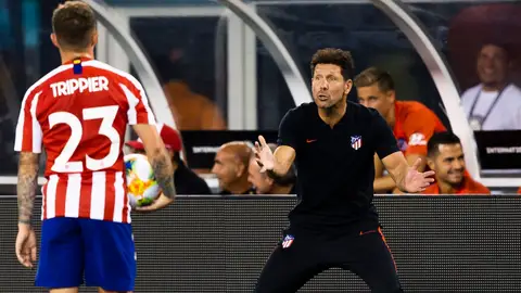 Diego Simeone durante el partido Atlético de Madrid- Real Madrid Diego Simeone durante el partido Atlético de Madrid- Real Madrid