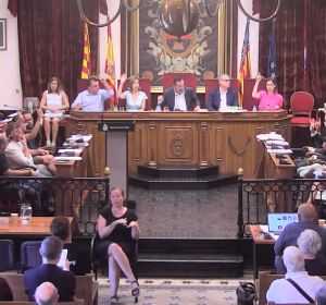 Pleno municipal de julio en el Ayuntamiento de Elche. Pleno municipal de julio en el Ayuntamiento de Elche.