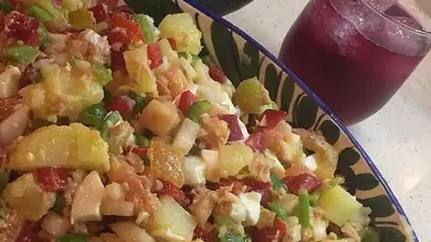 Ensalada Campera Sección de cocina de Málaga en la Onda