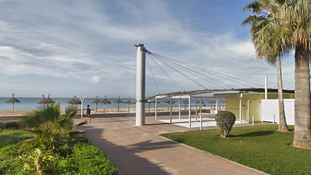 Playa de Palma donde tuvo lugar la agresión grupal al menor