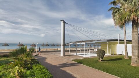 Playa de Palma donde tuvo lugar la agresi&oacute;n grupal al menor