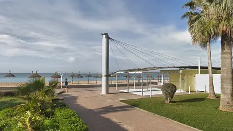 Playa de Palma donde tuvo lugar la agresión grupal al menor Playa de Palma donde tuvo lugar la agresión grupal al menor
