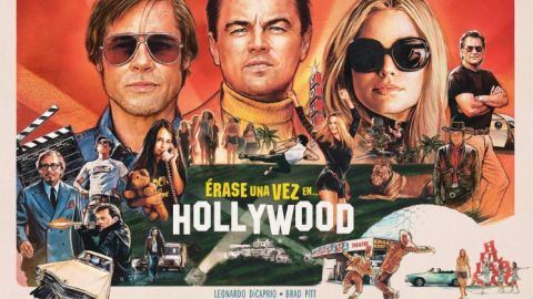 Uno de los carteles promocionales de '&Eacute;rase una vez en Hollywood'