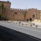 Zona desde la que se lanzan las mascletaes en Elche. Zona desde la que se lanzan las mascletaes en Elche.