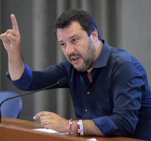 El ministro del Interior italiano, Matteo Salvini El ministro del Interior italiano, Matteo Salvini