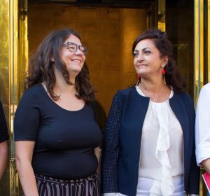 La candidata al gobierno riojano del PSOE Concha Andreu y la diputada de Podemos, Raquel Romero La candidata al gobierno riojano del PSOE Concha Andreu y la diputada de Podemos, Raquel Romero