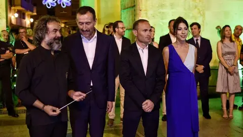 Nino fue el pregonero de las fiestas patronales 2019 en Elche. ELCHE CF