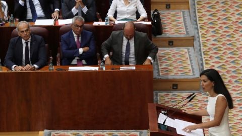 La portavoz de Vox en la Asamblea de Madrid, Roc&iacute;o Monasterio