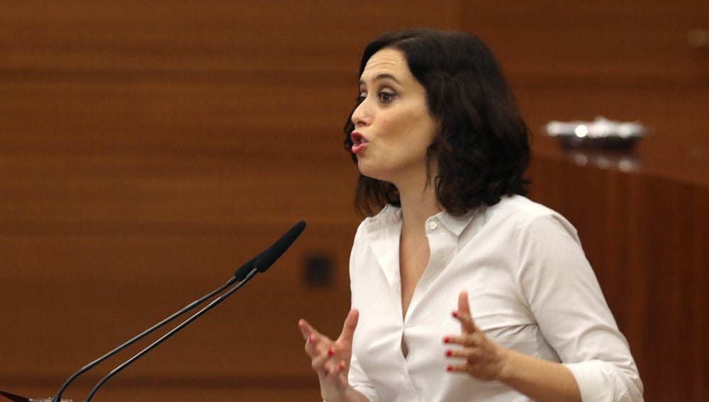 La candidata del PP a la Comunidad, Isabel Díaz Ayuso