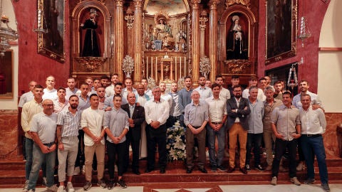Ofrenda floral del M&aacute;laga a la Divina Pastora