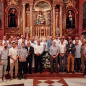 Ofrenda floral del Málaga a la Divina Pastora
