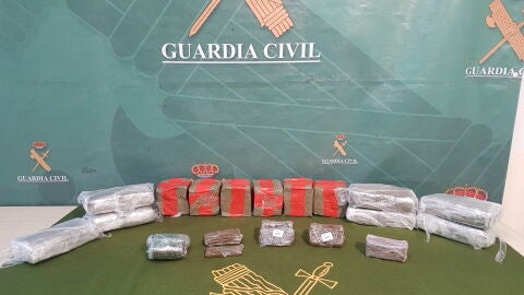 La Guardia Civil incaut&oacute; m&aacute;s de 14 kilos de hach&iacute;s