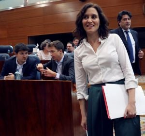 Isabel Díaz Ayuso en la sesión de investidura Isabel Díaz Ayuso en la sesión de investidura