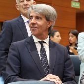 Ángel Garrido, durante la sesión de investidura de Isabel Díaz Ayuso