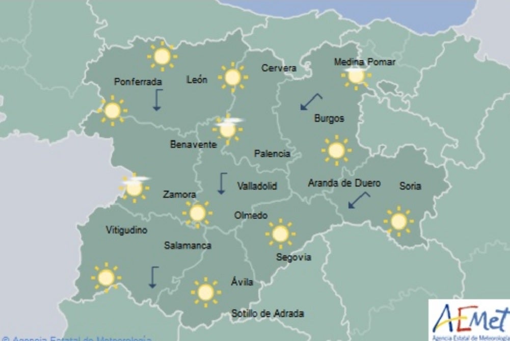 El Tiempo para las próximas horas El Tiempo para las próximas horas