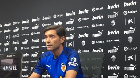 Marcelino en rueda de prensa