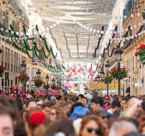 Feria de Málaga en la calle Larios Feria de Málaga en la calle Larios