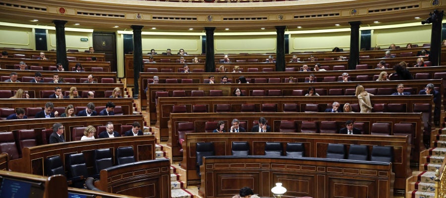 Vista general del Pleno del Congreso de los Diputados. Vista general del Pleno del Congreso de los Diputados.