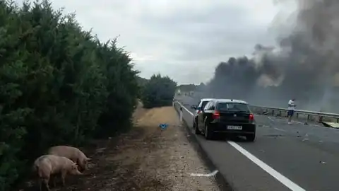 Accidente en la A-62 Palencia