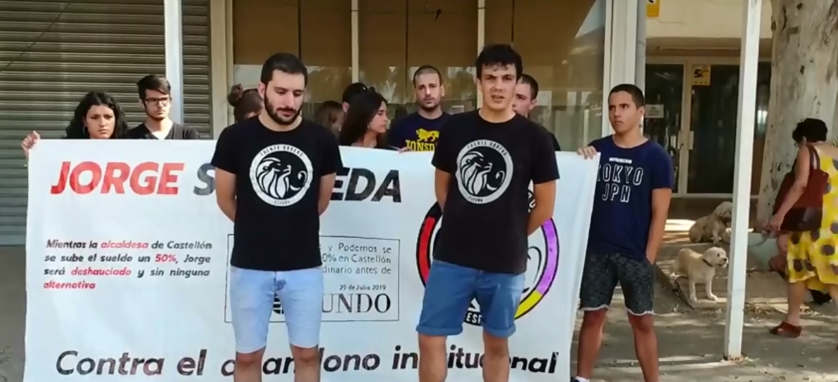 Jorge Cataluña, el vecino desalojado del antiguo restaurante del Grau, alojado de manera provisional en un albergue municipal Jorge Cataluña, el vecino desalojado del antiguo restaurante del Grau, alojado de manera provisional en un albergue municipal