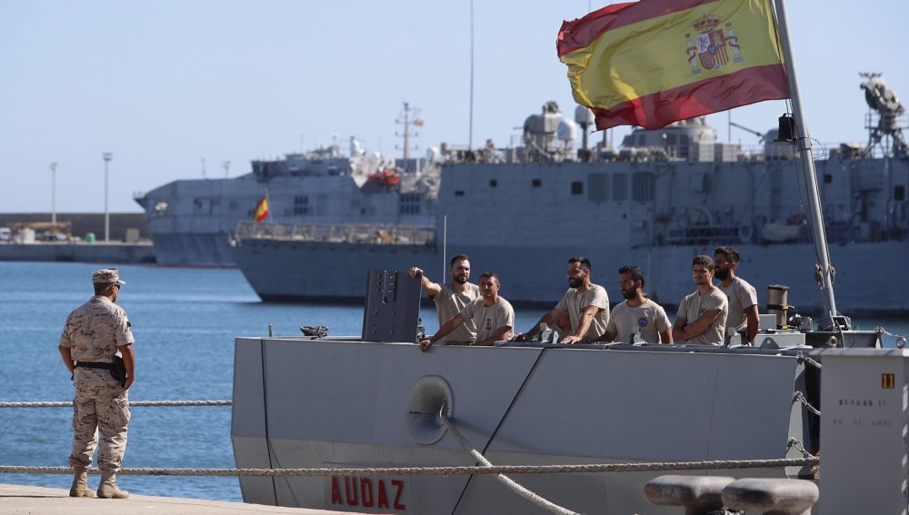 Zarpa el buque español Audaz para recoger a los migrantes del Open Arms