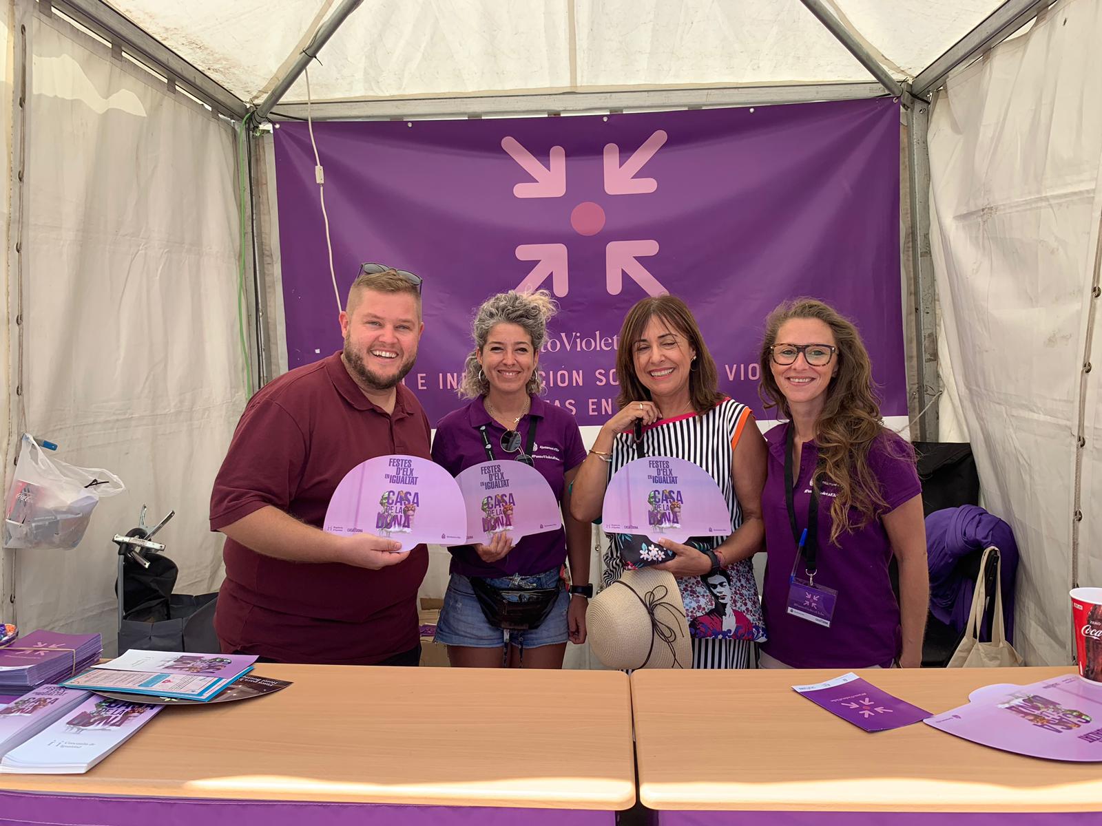 Más de 2000 personas han acudido a los Puntos Violetas durante las Fiestas Patronales Más de 2000 personas han acudido a los Puntos Violetas durante las Fiestas Patronales