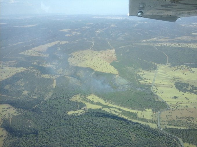 Controlado el incendio forestal que se declaró ayer en Luciana Controlado el incendio forestal que se declaró ayer en Luciana