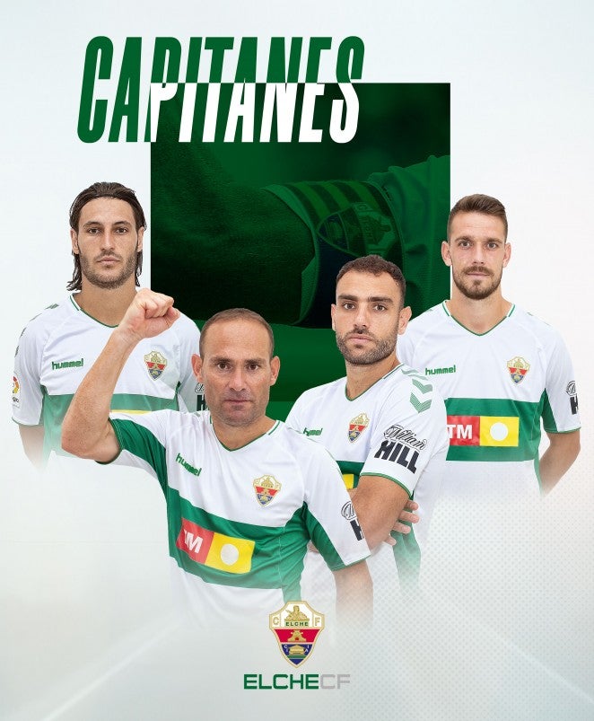 Nino, Gonzalo Verdú, Manolín y Juan Cruz, capitanes del Elche Nino, Gonzalo Verdú, Manolín y Juan Cruz, capitanes del Elche