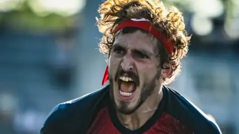 El tenista ilicitano Mario Vilella, en el US Open. TENIS