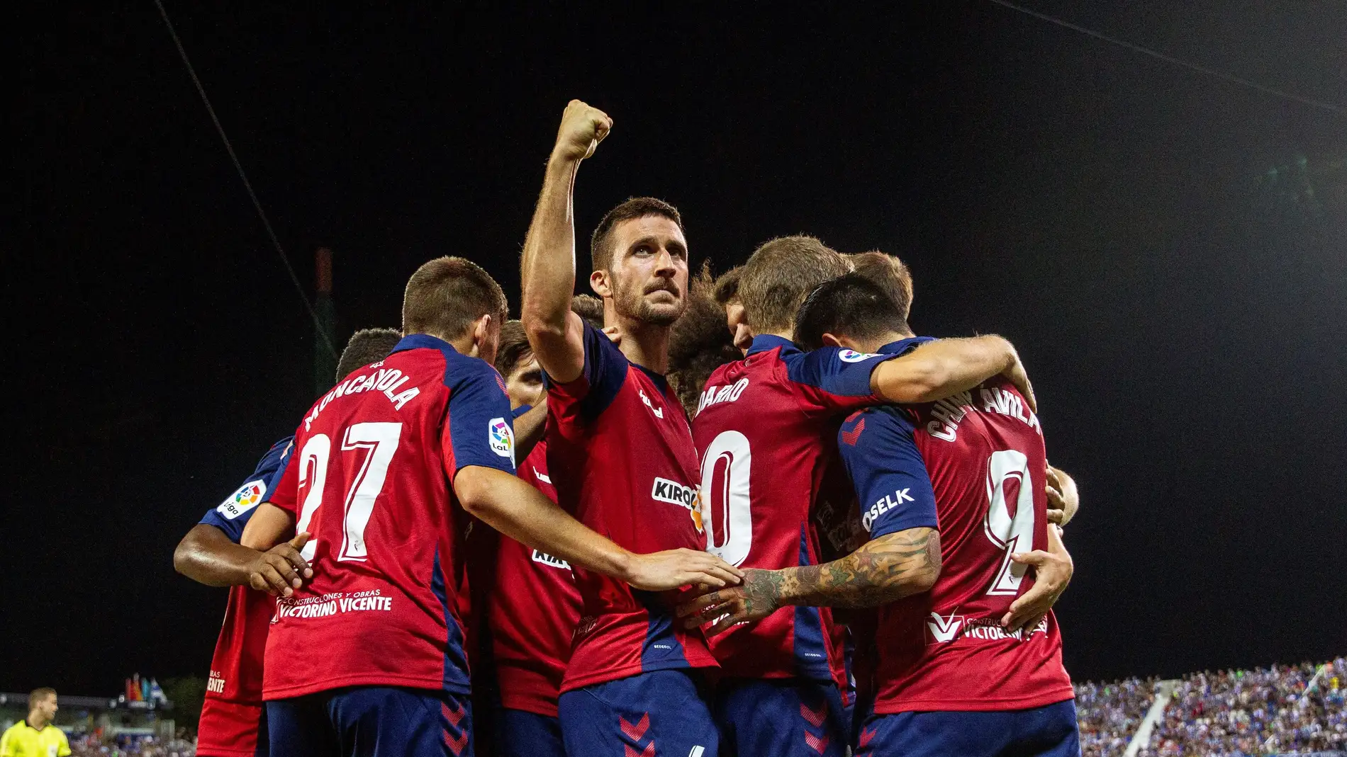 Chimy Ávila celebra su gol contra el Leganés