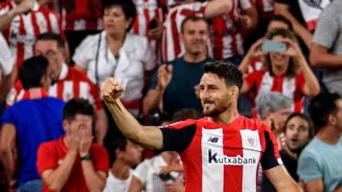 Aduriz celebra su gol contra el Barça Aduriz celebra su gol contra el Barça