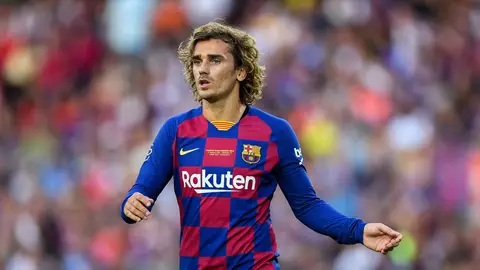 Griezmann, durante un partido con el Barça Griezmann, durante un partido con el Barça