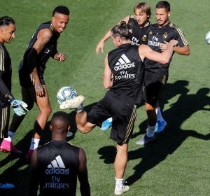 Imagen de un entrenamiento del Real Madrid en Valdebebas Imagen de un entrenamiento del Real Madrid en Valdebebas