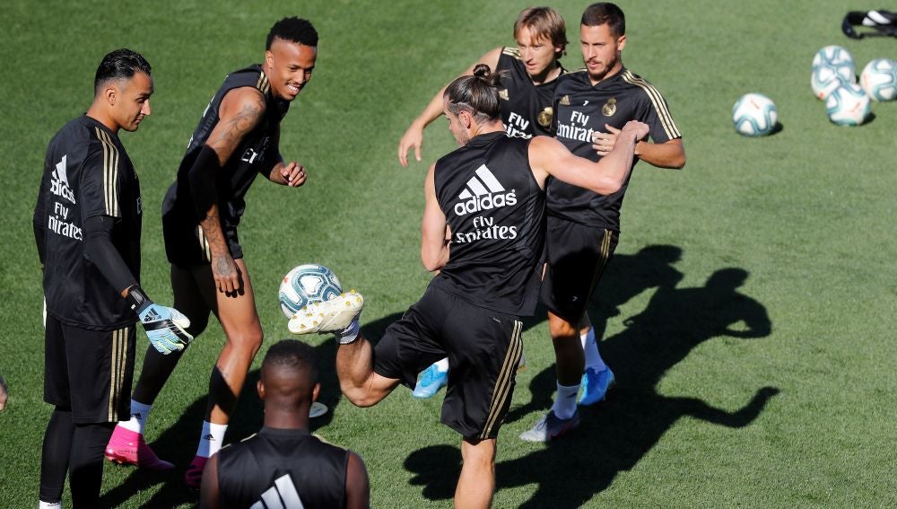 Imagen de un entrenamiento del Real Madrid en Valdebebas