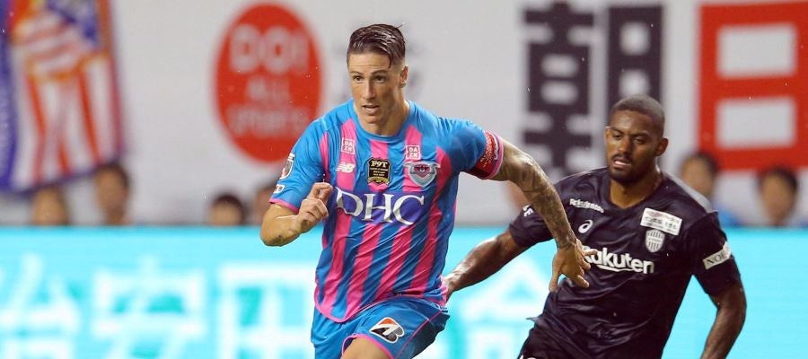 Fernando Torres, en el partido con el Sagan Tosu Fernando Torres, en el partido con el Sagan Tosu