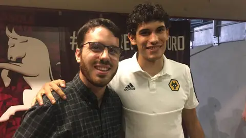 El central de los Wolves, Jesús Vallejo. El central de los Wolves, Jesús Vallejo.