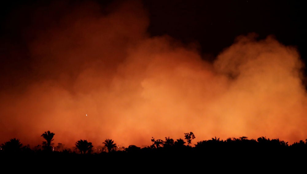 El Amazonas, en llamas